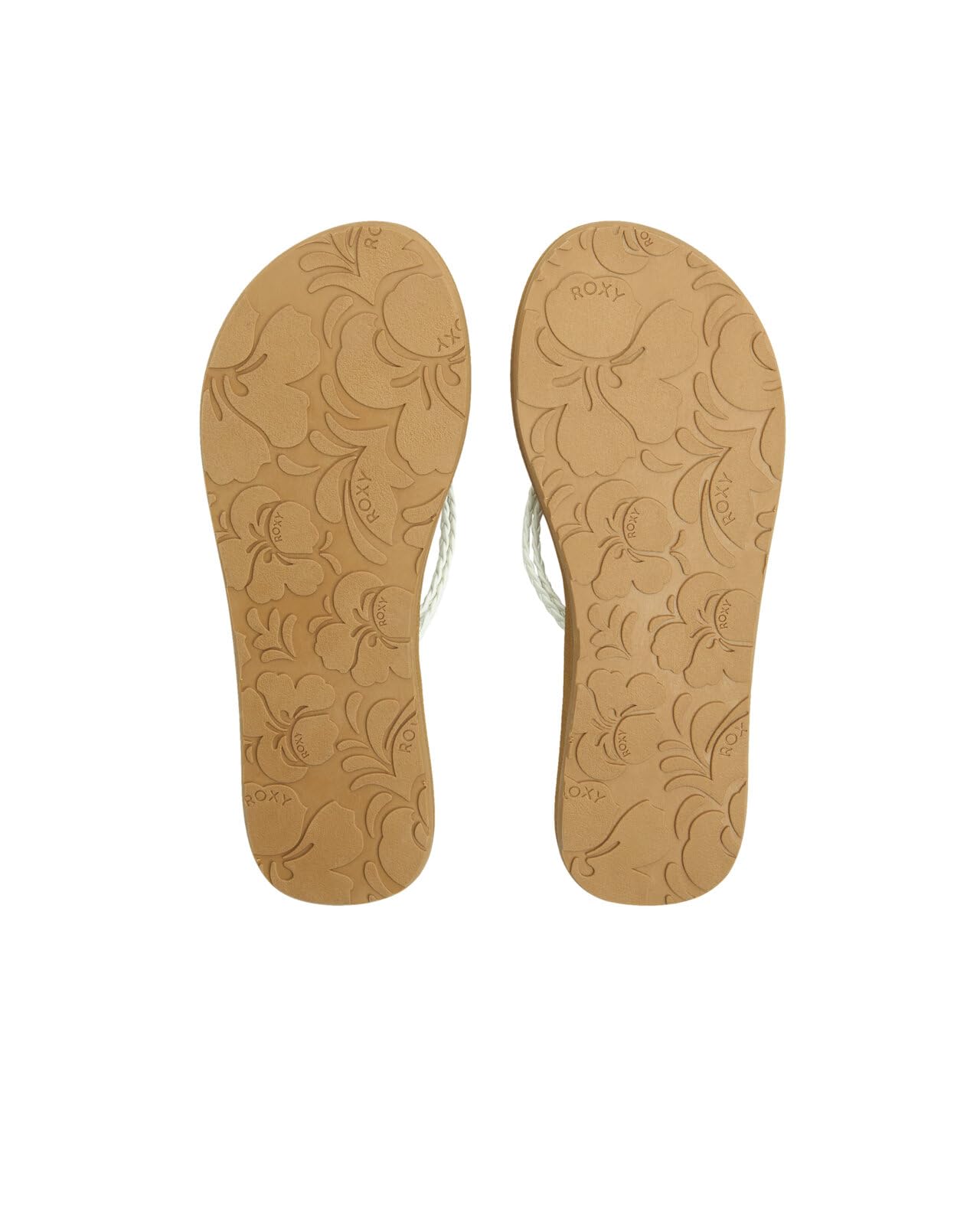 Roxy Women's Costas Flip Flop, White/Tan, 8