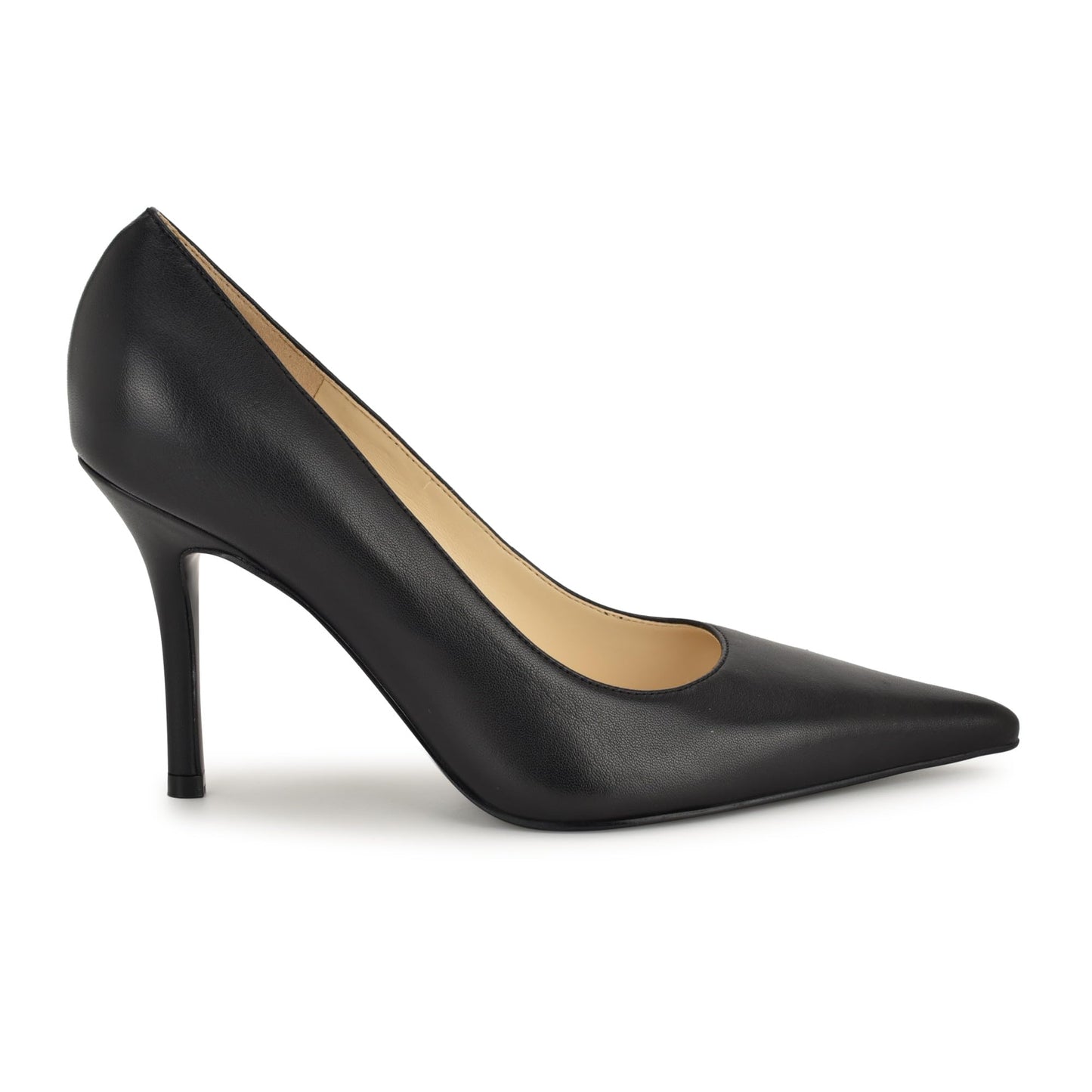Nine West Women's Gemmha Pump, Black Leather 001, 7.5