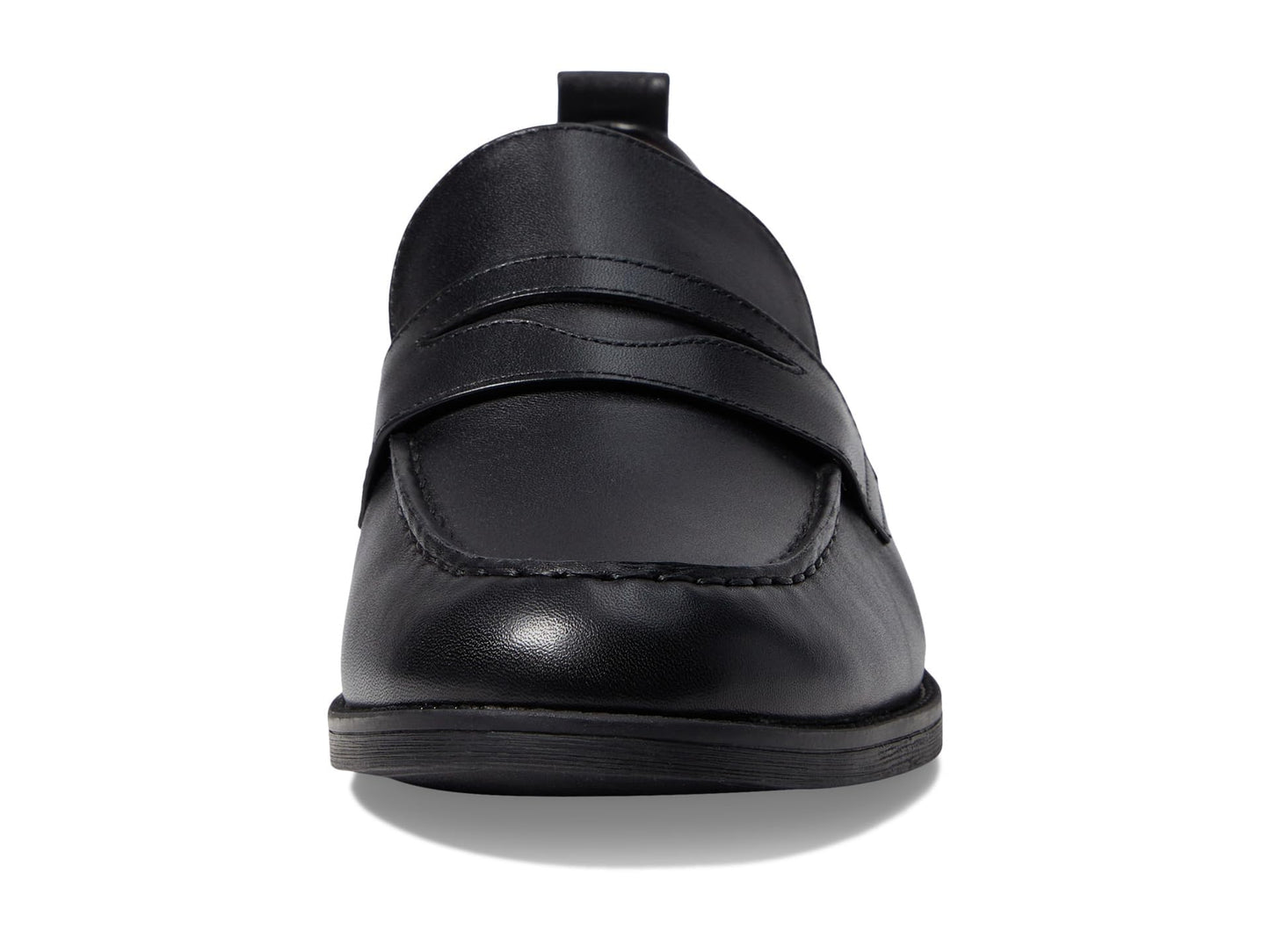 Cole Haan Women's Stassi Penny Loafer, Black Leather, 8.5-C US