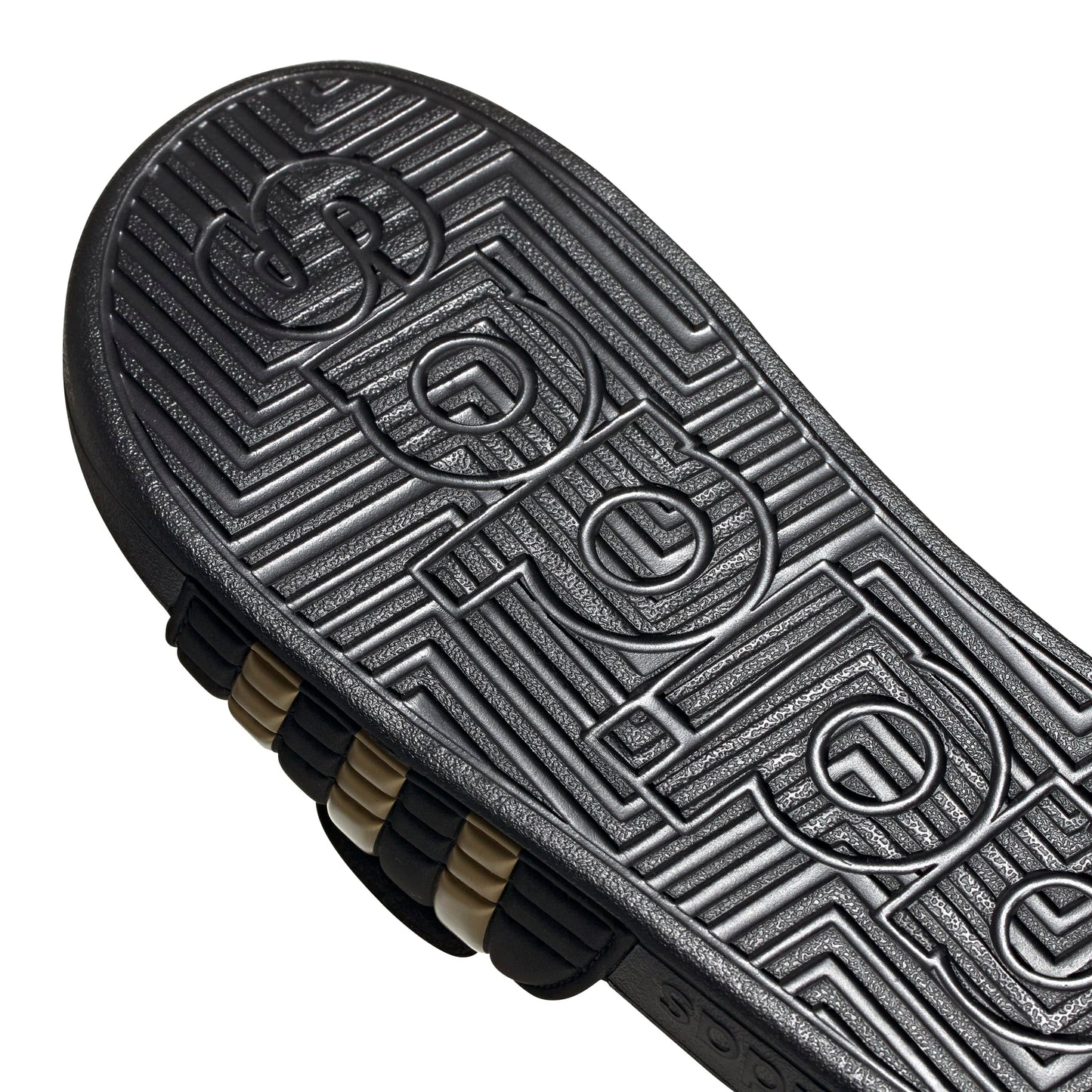 adidas Adissage Sandal, Black, 18 M US