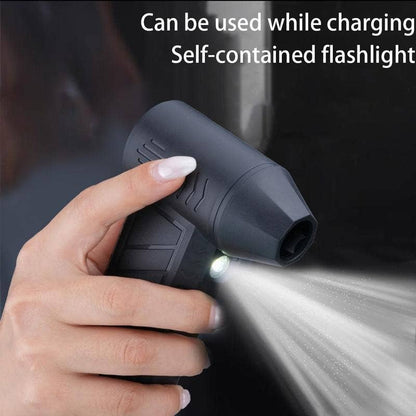 Portable Electric Mini Snow Blower Duster Fan with LED light