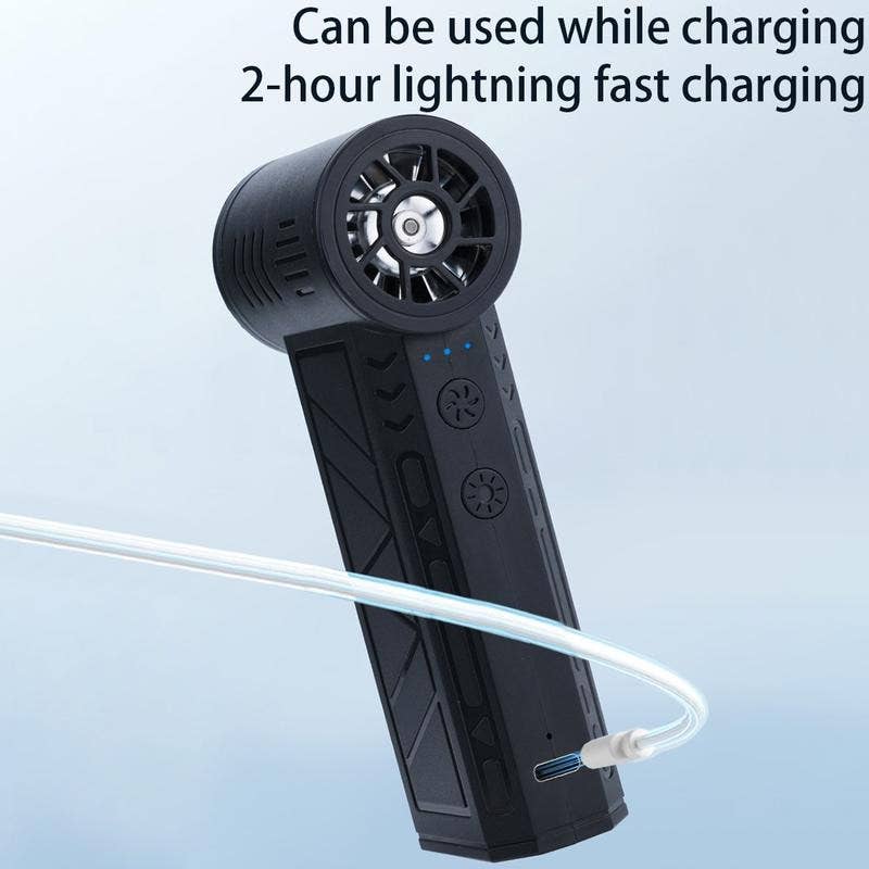 Portable Electric Mini Snow Blower Duster Fan with LED light