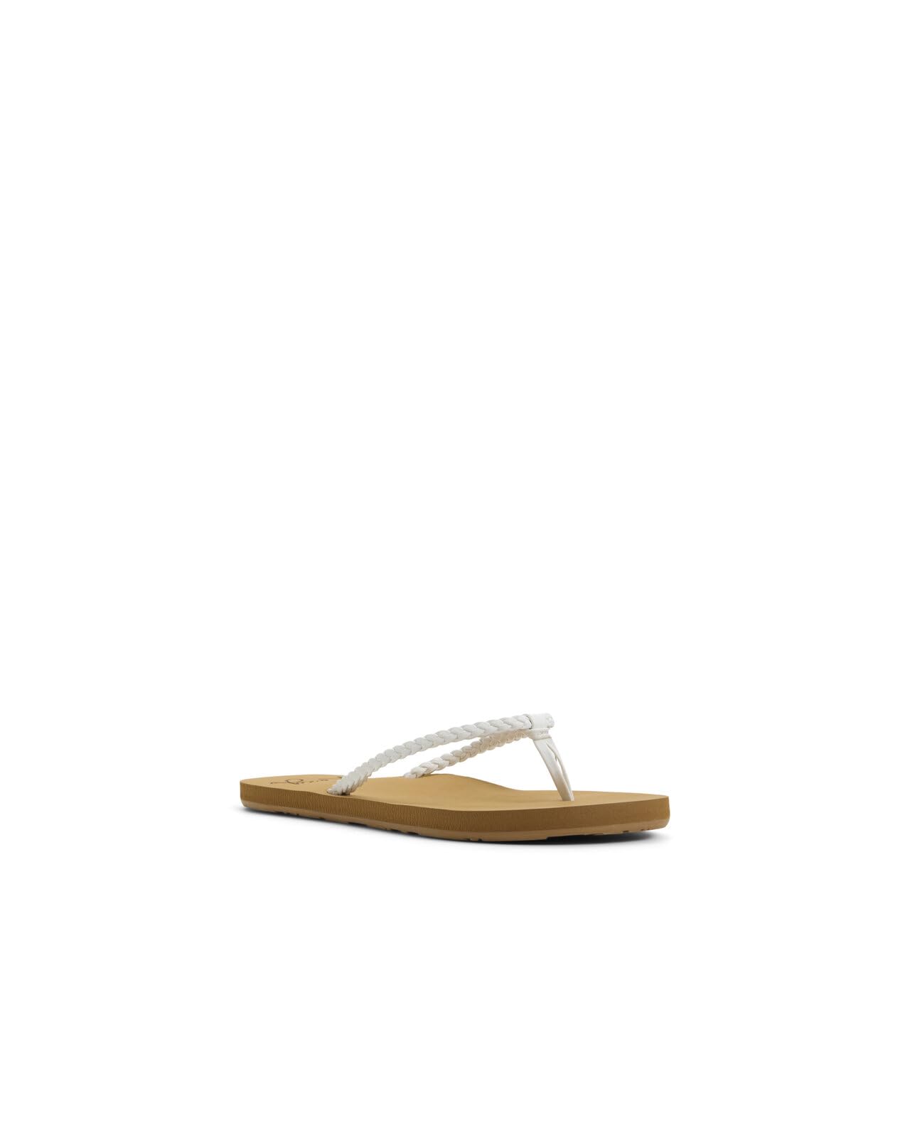 Roxy Women's Costas Flip Flop, White/Tan, 8