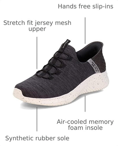 Skechers Men's Ultra Flex 3.0 Right Away Hands Free Slip-in Sneaker Loafer, Black, 12 Wide