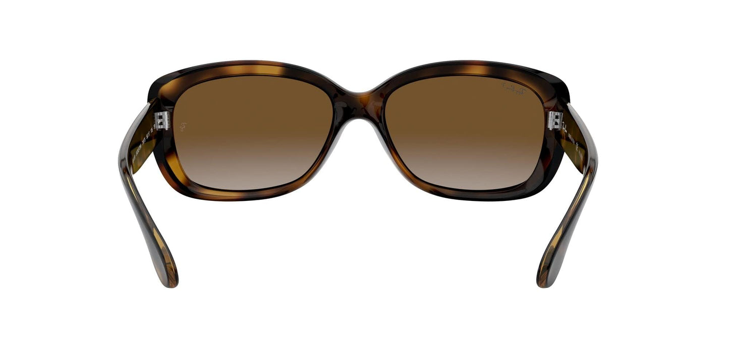 Ray-Ban Womens RB4101 Jackie Ohh Butterfly Sunglasses, Light Havana/Polarized Light Grey Gradient Brown, 58 mm