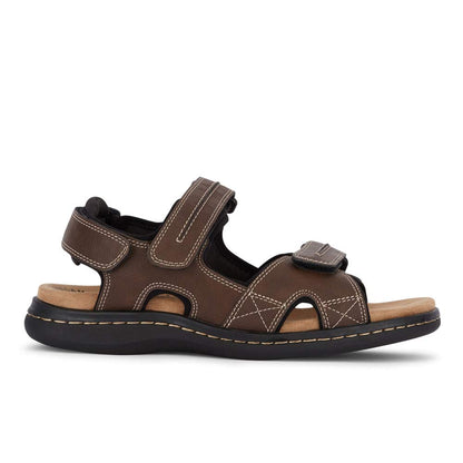Dockers Mens Newpage Outdoor Sport Sandal Memory Foam, Briar, 13 W
