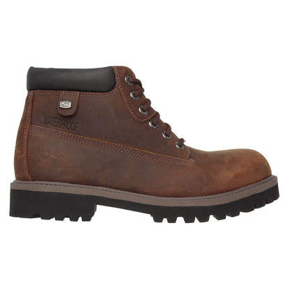 Skechers Men's Sergeants Verdict Chukka Boot, Dark Brown, 13