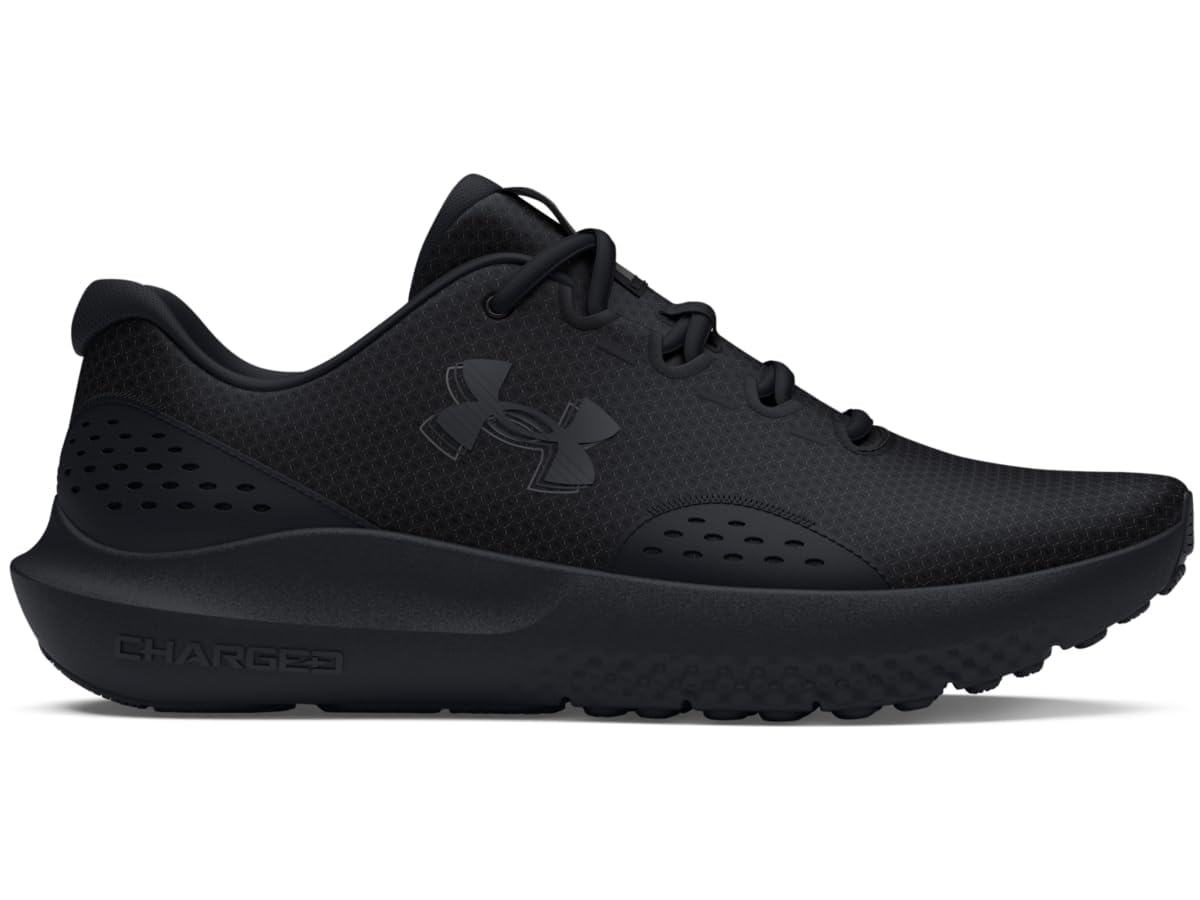 Under Armour Men's Charged Surge 4, (002) Black/Black/Black, 11.5, US