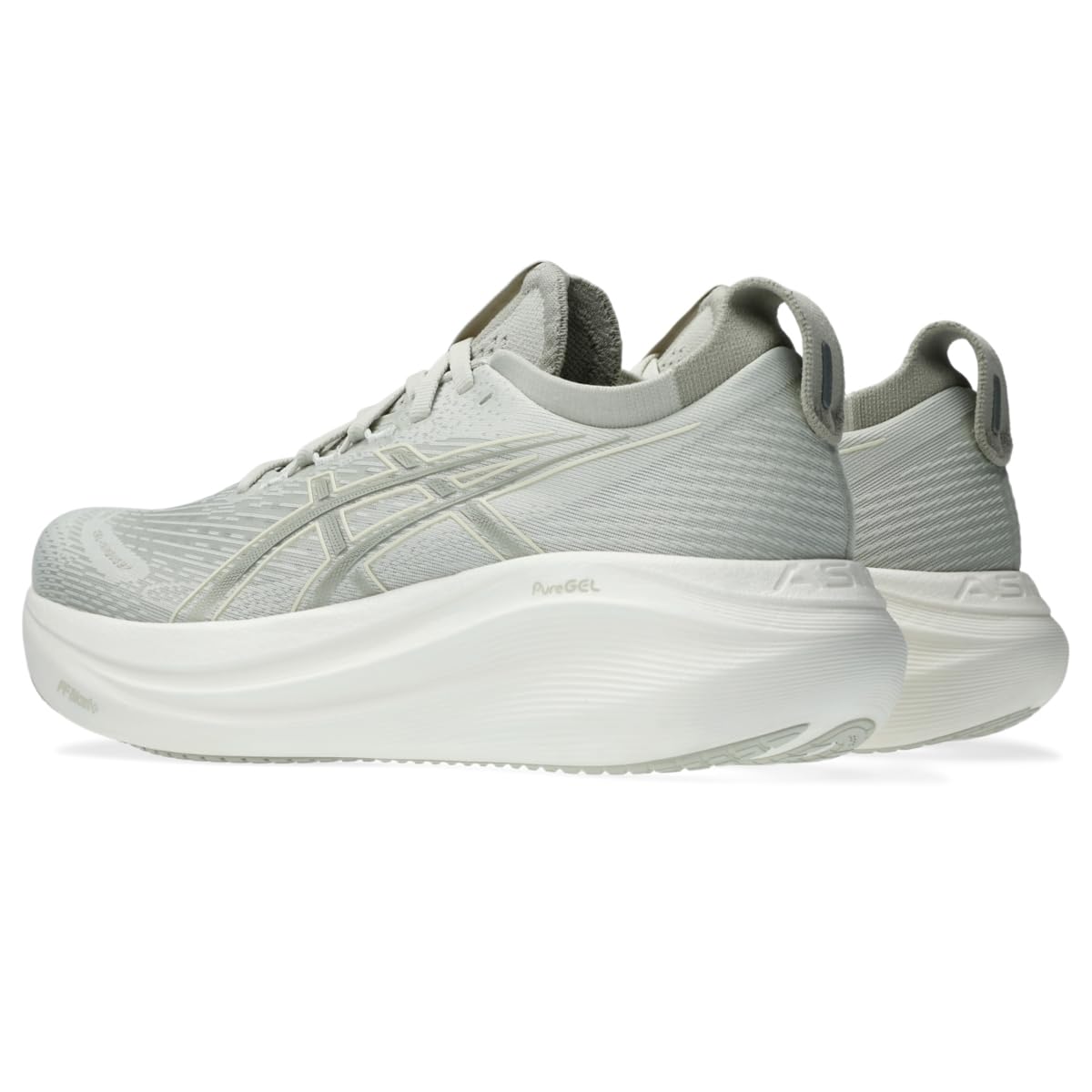 ASICS Women's Gel-Nimbus 27 Running Shoes, 6.5, Lake Grey/White SAGE