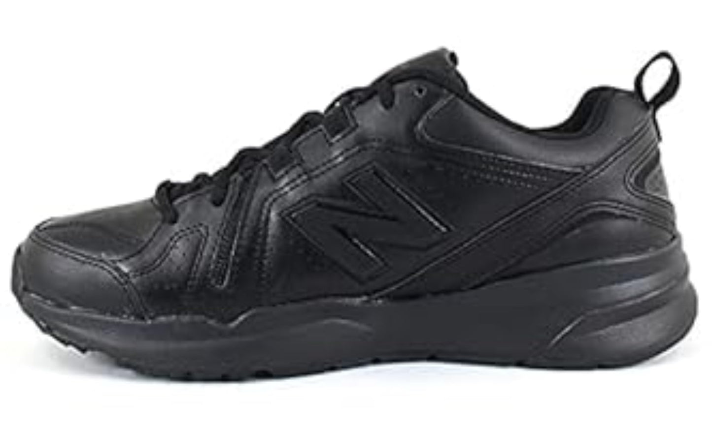New Balance Men's 608 V5 Casual Comfort Cross Trainer, Black/Black, 10 X-Wide