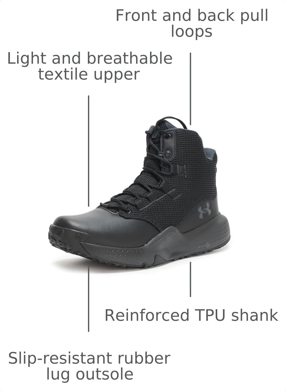 Under Armour Women's Micro G Stellar, (001) Black/Black/Anthracite, 8.5, US