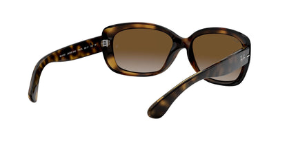Ray-Ban Womens RB4101 Jackie Ohh Butterfly Sunglasses, Light Havana/Polarized Light Grey Gradient Brown, 58 mm