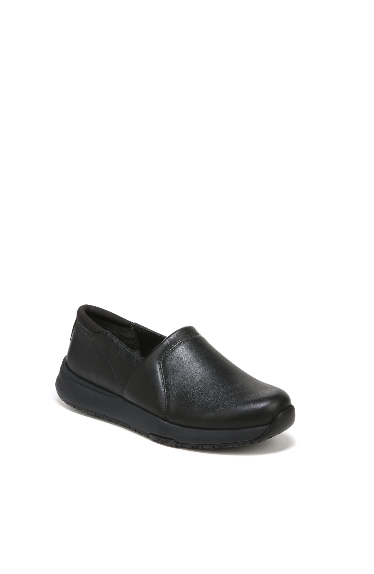 Dr. Scholl's Shoes Women's Dive In Slip Resisatnt Work Slip On Loafer,Black Smooth,10 Wide