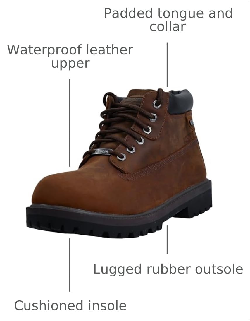 Skechers Men's Sergeants Verdict Chukka Boot, Dark Brown, 13