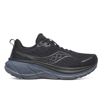 Saucony Men's Hurricane 25 Sneaker, Black/Shadow, 10.5