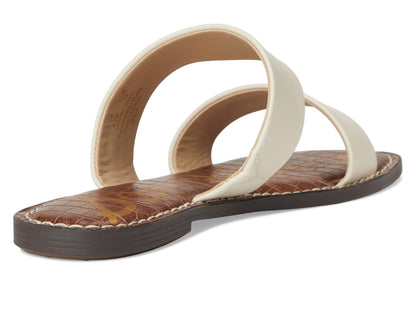 Sam Edelman Women's Gala Flat Sandal, Modern Ivory Leather, 9