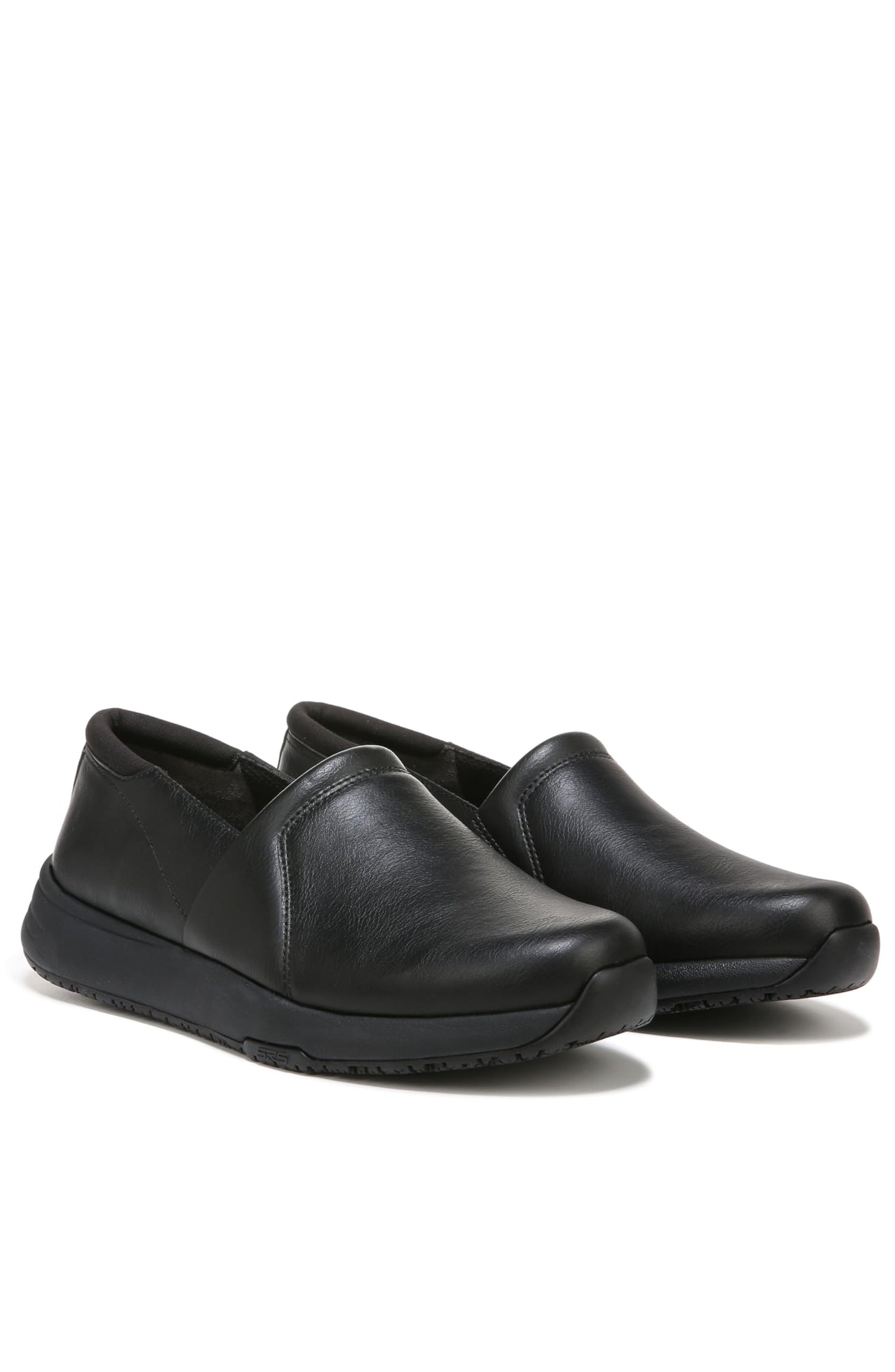Dr. Scholl's Shoes Women's Dive In Slip Resisatnt Work Slip On Loafer,Black Smooth,10 Wide