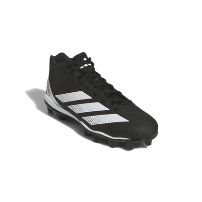 Adidas Men's Adizero Impact.2 Molded American Football, Black/White/Black, 7
