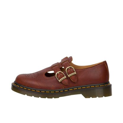 Dr. Martens Womens 8065 Ambassador Leather Mary Jane Shoe, Cashew, 7