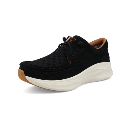 Twisted X Women's Feather X Casual Low Top Sneakers, Black, 9.5 M