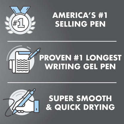 Pilot G2 Premium Retractable Gel-Ink Rolling Ball Pens, Bold Point (1.0mm), 1.0 Gel Pens, Assorted, 10-Pack - Ideal for School, Journaling, & Office Writing