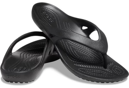 Crocs Women's Kadee II Flip Flops, Black, 8 M