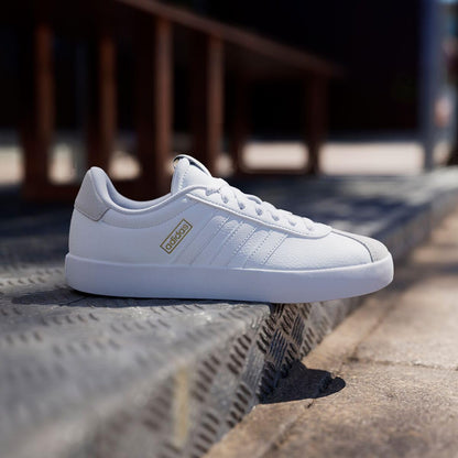 adidas Women's VL Court 3.0 Sneaker White/White/Grey