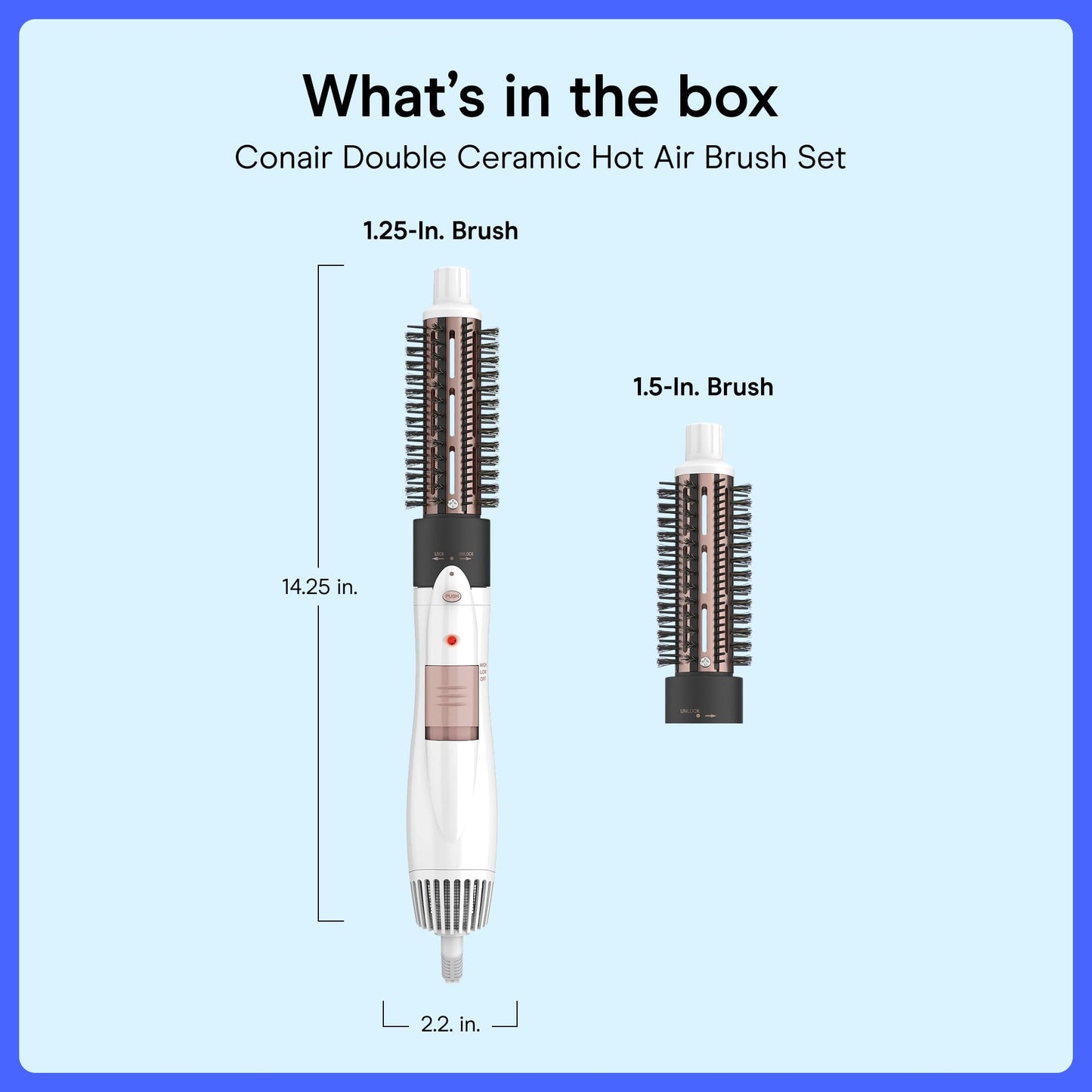 Conair Double Ceramic Hot Air Brush Set