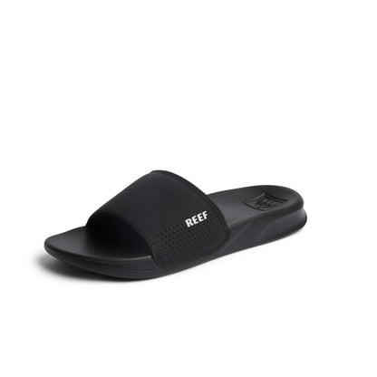Reef One Slide Mens Sandal, Lightweight & Water Friendly, Black, 10