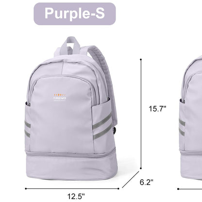 coofay Gym Backpack For Women Waterproof Sports Backpack With Shoe Compartment Lightweight Travel Backpacks Small Gym Bag Dance Volleyball Backpacks