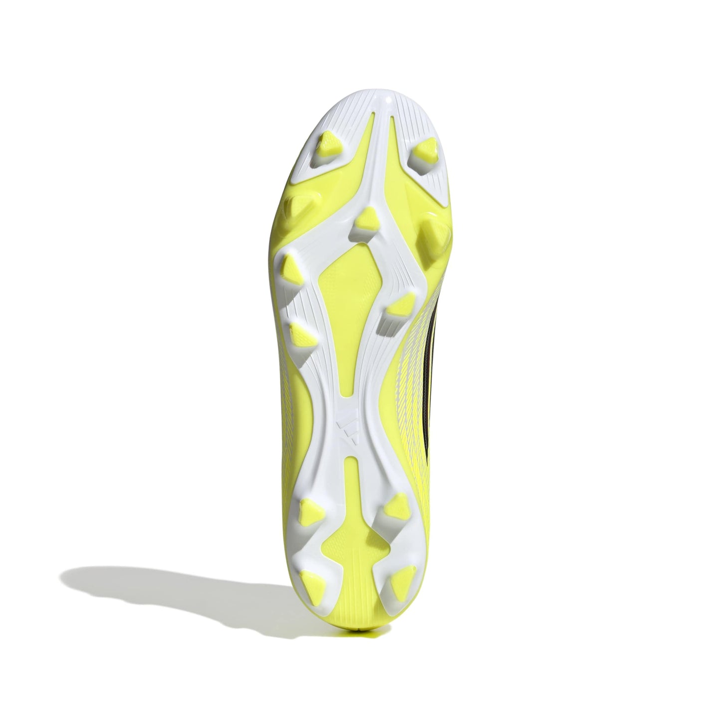 adidas Unisex F50 Club Mid Firm Multi Ground Sneaker, Team Solar Yellow/Black/Lucid Red, 9 US Men