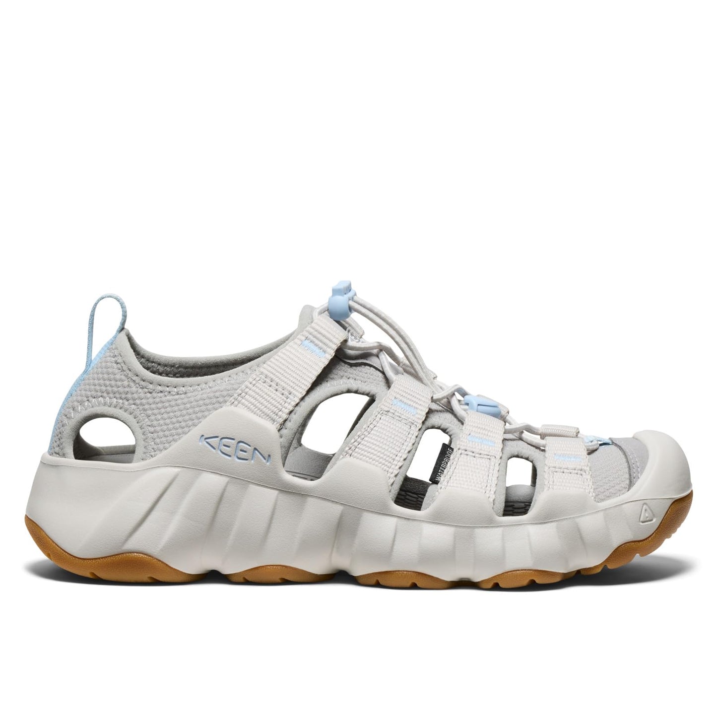 KEEN Women's Hyperport H2 Breathable Easy On Comfortable Hiking and Water Sandals, Alloy/Skyway, 8.5