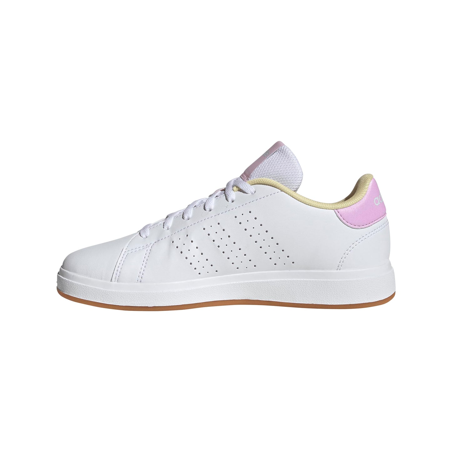 Adidas Unisex-Kids Advantage Base 2.0 Sportswear, White/Bliss Lilac/Clear Pink, 3
