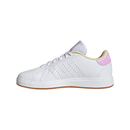 Adidas Unisex-Kids Advantage Base 2.0 Sportswear, White/Bliss Lilac/Clear Pink, 3