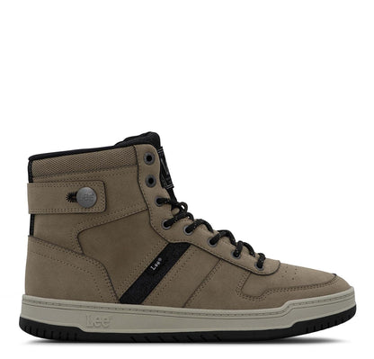 Lee | Noah Hi Sneaker for Men | Men's High Top Sneaker | Everyday Men Footwear, Driftwood, 10