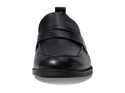 Cole Haan Women's Stassi Penny Loafer, Black Leather, 8.5-C US