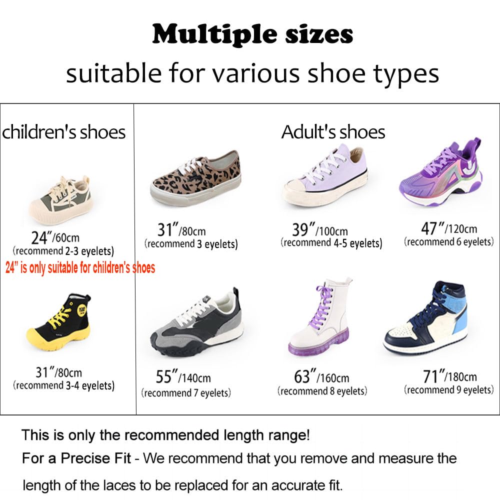 ZHENTOR 3 Pair Flat Shoe Laces for Sneakers, Shoelaces for Sneakers Athletic Running Shoes Boot Strings (D-black(3 pairs), 47 inches)