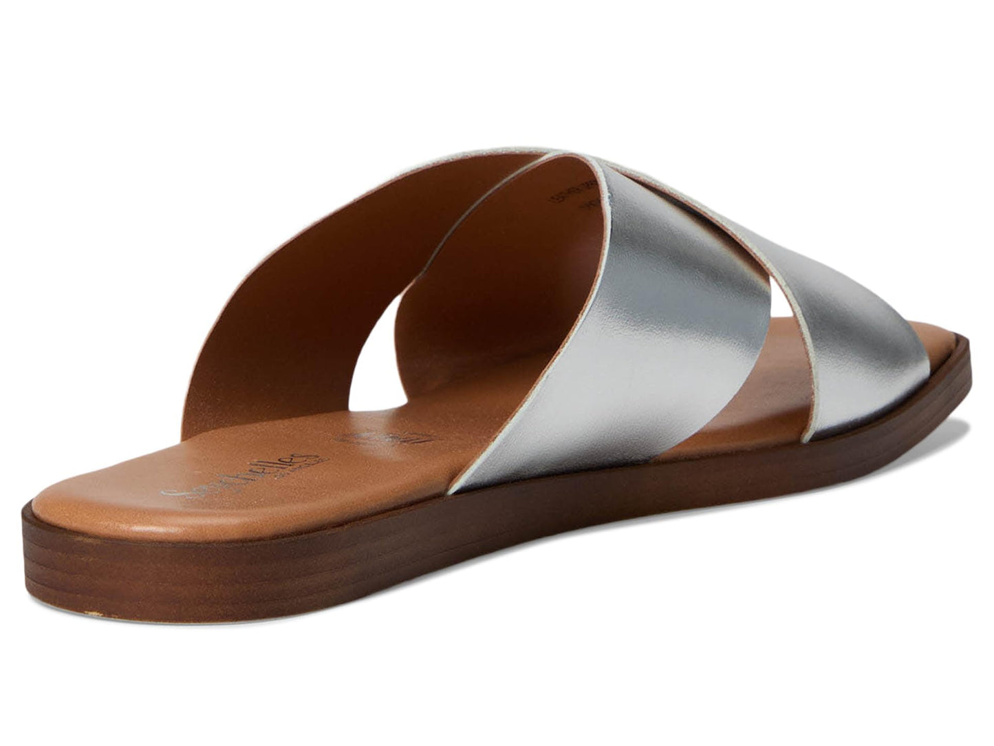 Seychelles Chai Metallic Leather Sandal - Sandals for Women - Lightweight Plastic Outsole - Criss Cross Design Silver 8.5 M