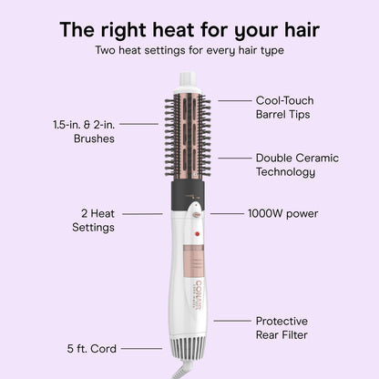 Conair Double Ceramic Hot Air Brush Set
