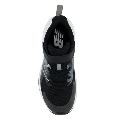 New Balance Kid's Rave Run V2 Hook and Loop Running Shoe, Black/White, 9 Wide Toddler