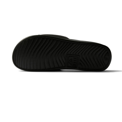 Reef One Slide Mens Sandal, Lightweight & Water Friendly, Black, 10