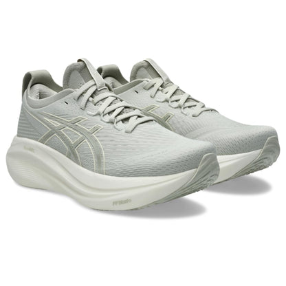ASICS Women's Gel-Nimbus 27 Running Shoes, 6.5, Lake Grey/White SAGE