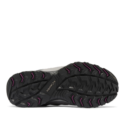 Columbia Womens Crestwood Waterproof, Graphite/Wild Iris, 8.5