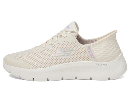 Skechers Women's Go Walk Flex Hands Free Slip-Ins - Grand Entry Sneaker, Off White, 8.5 US