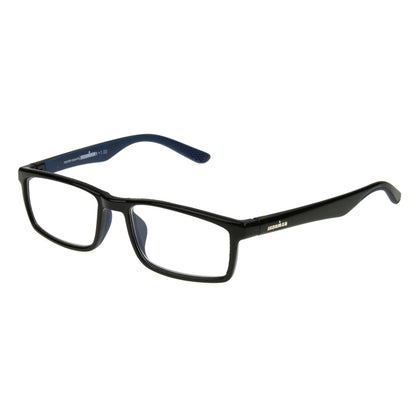 Foster Grant IRONMAN Men's Sprint Rectangular Reading Glasses, BLACK, 1.25x