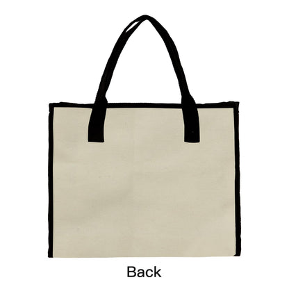 Charmory Cute Canvas Tote Bag Aesthetic for Women,Reusable Cloth Bags Shoulder Bag for Work Beach Travel with Zipper and Inner Pocket