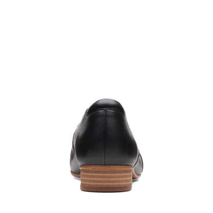 Clarks Women's Juliet Palm Loafer, Black Leather, 5 M US
