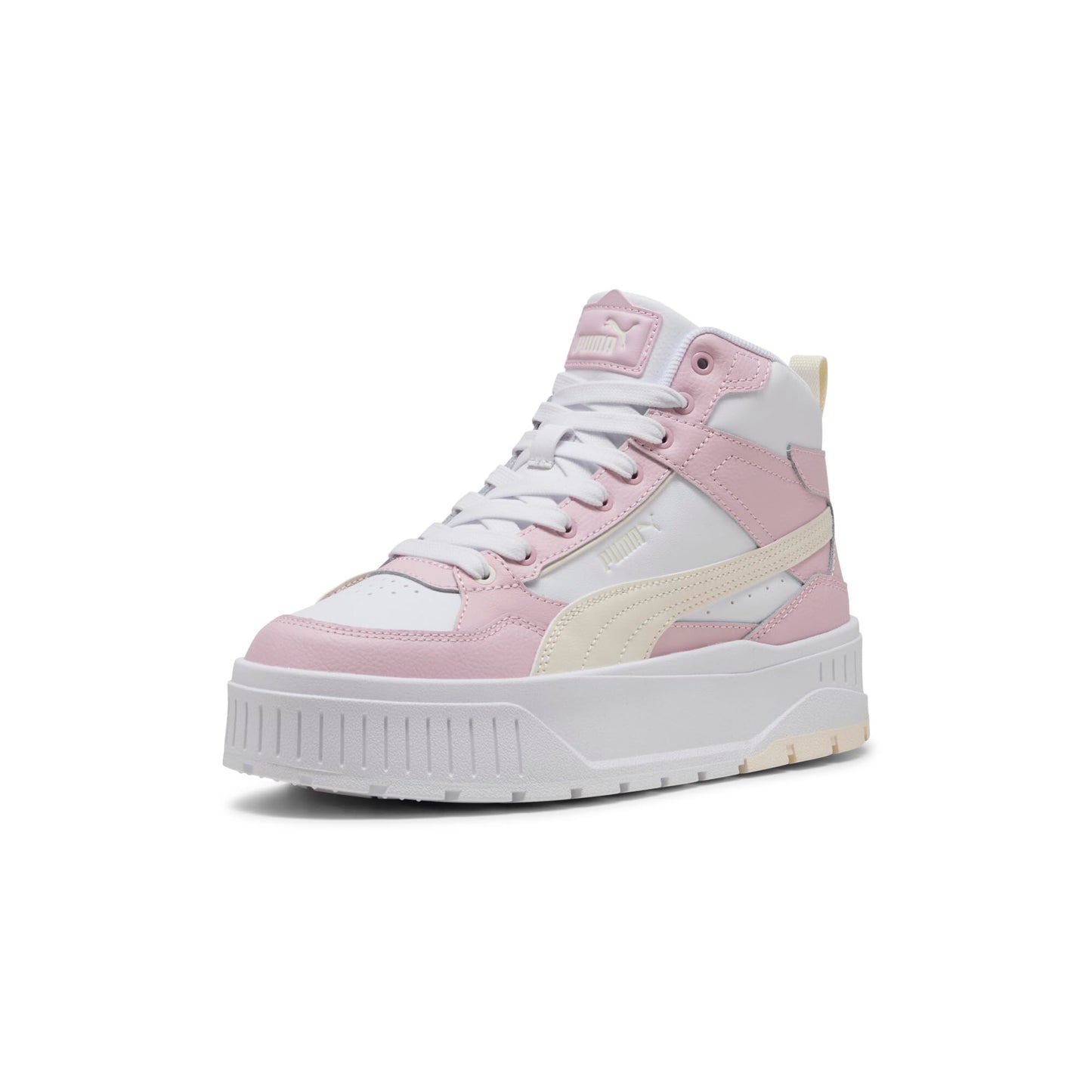 Puma Women's Karmen II Idol MID Sneaker, Puma White-Frosted Ivory-Rose Mauve, 10.5