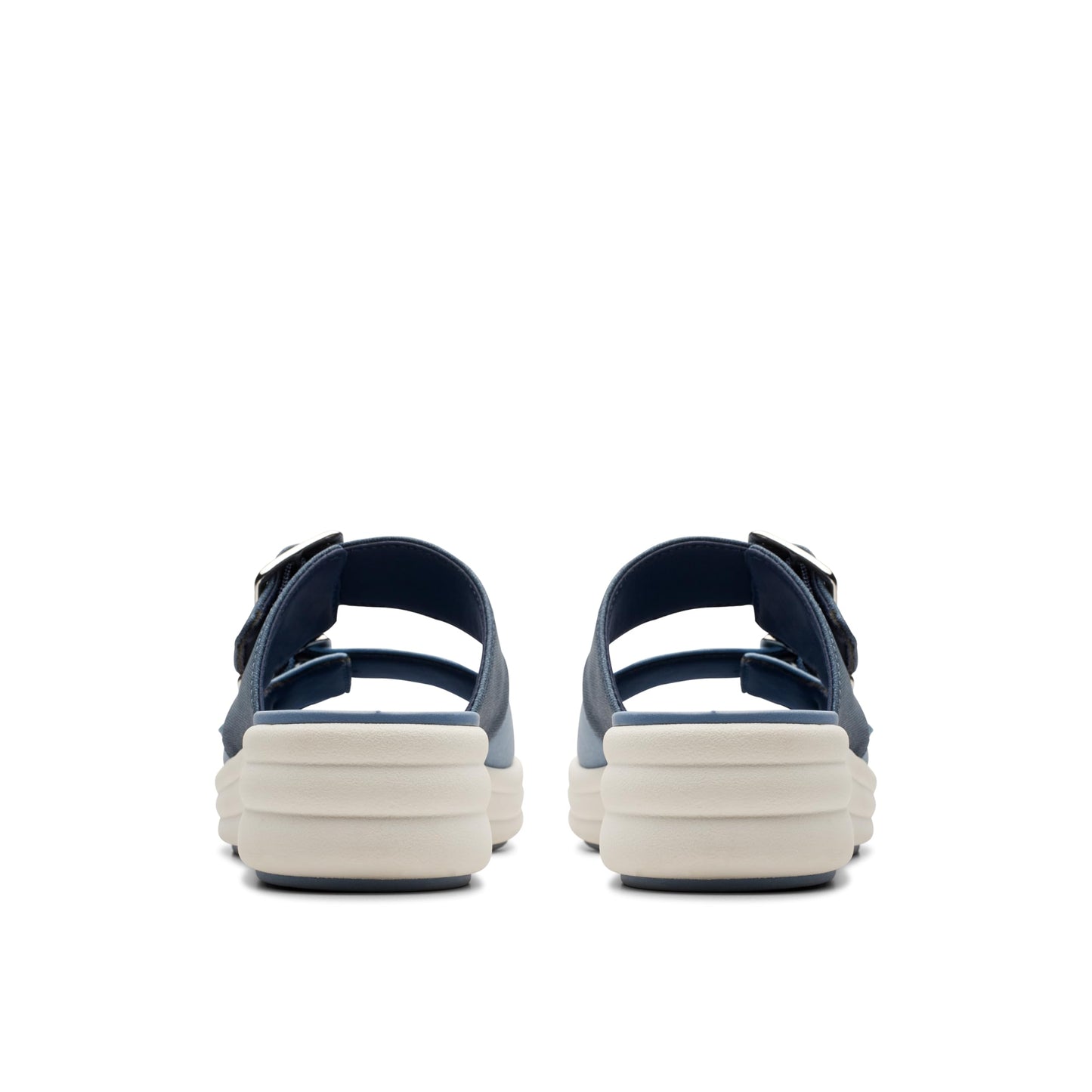 Clarks Womens's Drift Buckle Slide Sandal, Denim Combi, 7 Medium US
