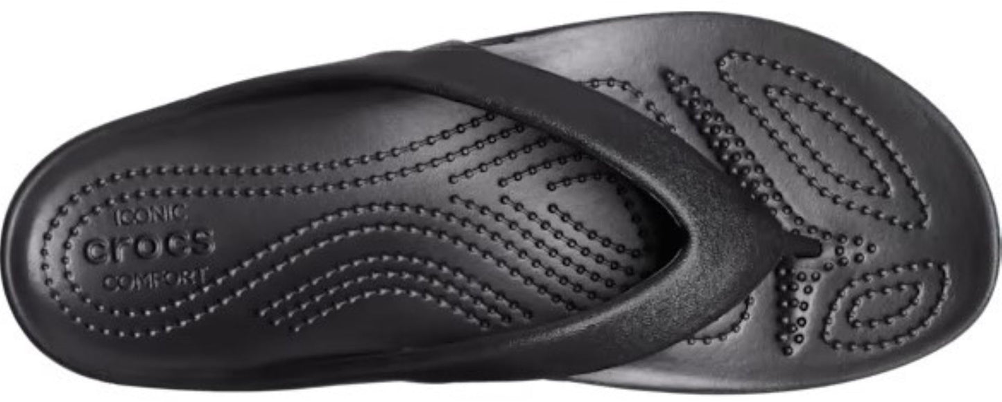 Crocs Women's Kadee II Flip Flops, Black, 8 M